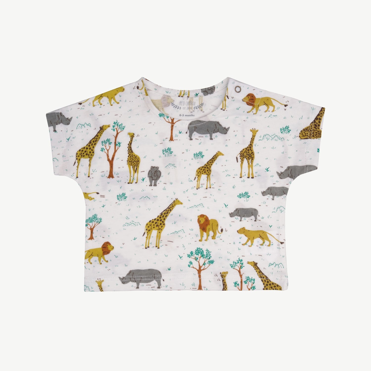 Short Sleeve T-Shirt - Wild Wonder - Ivory