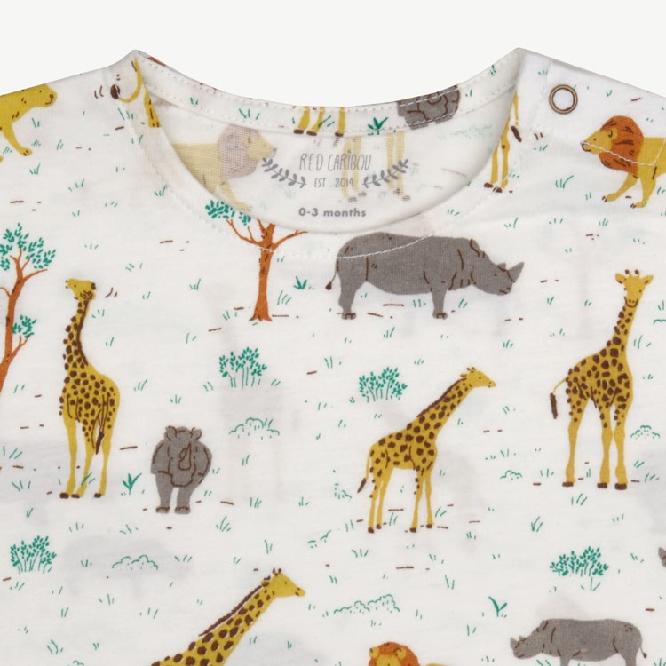 Short Sleeve T-Shirt - Wild Wonder - Ivory