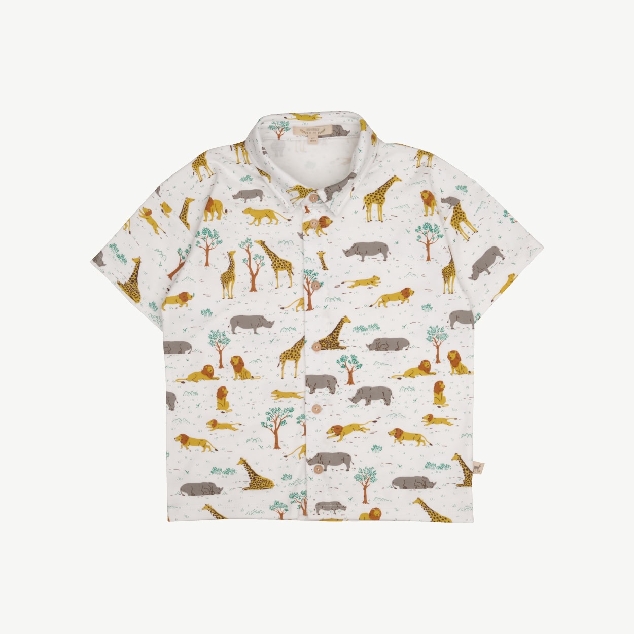 Short Sleeve Shirt - Wild Wonder - Ivory