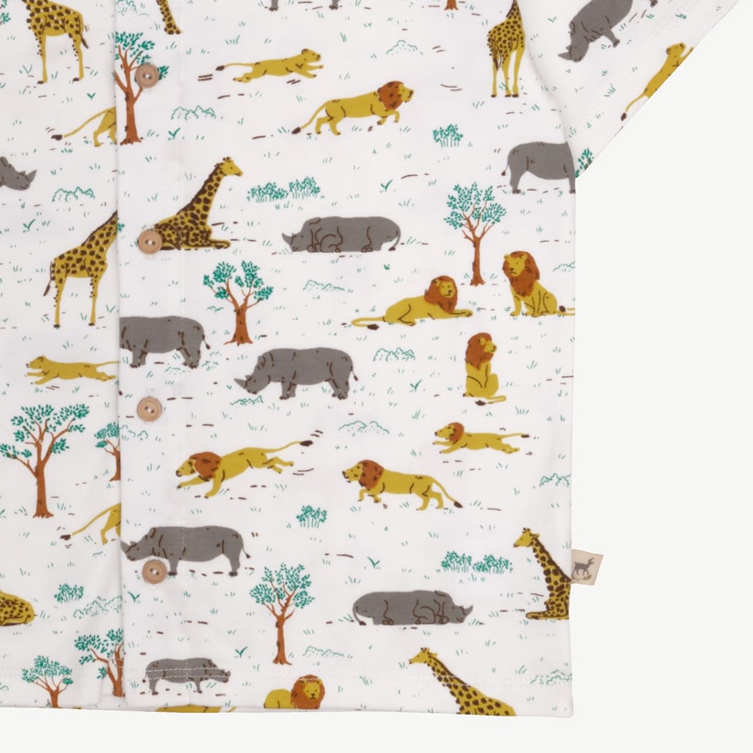 Short Sleeve Shirt - Wild Wonder - Ivory