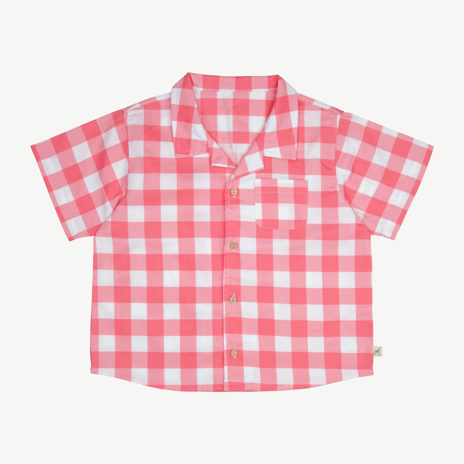 Aloha Shirt - Gingham Gem - Rose