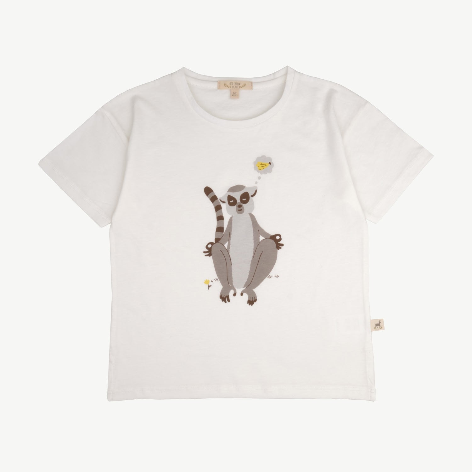 Short Sleeve T-Shirt - Lemur - Ivory