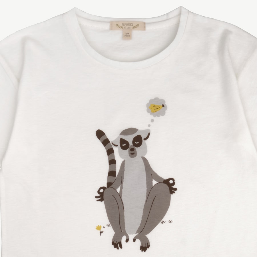Short Sleeve T-Shirt - Lemur - Ivory