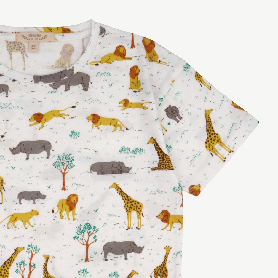 Short Sleeve T-Shirt - Wild Wonder - Ivory