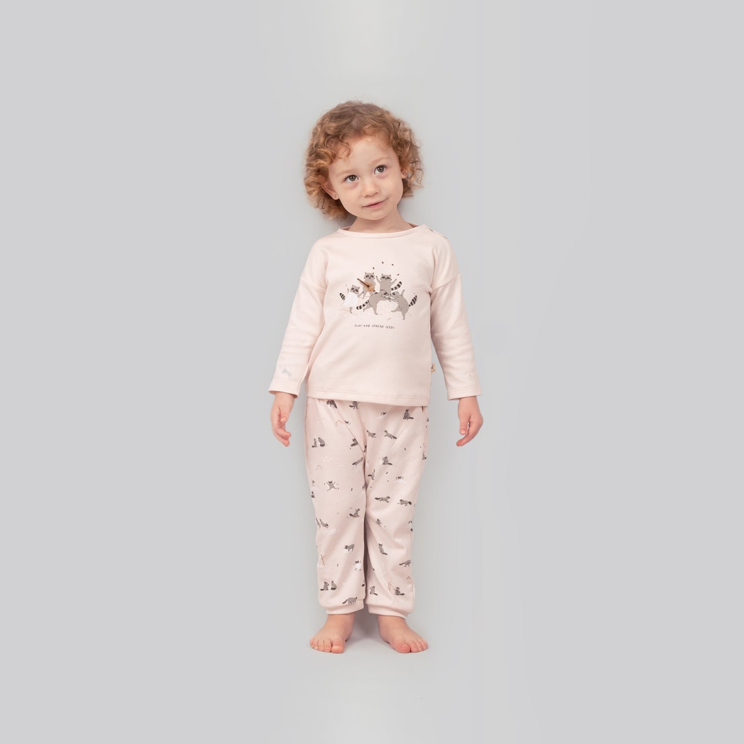 'frolicsome raccoons' pearl pants