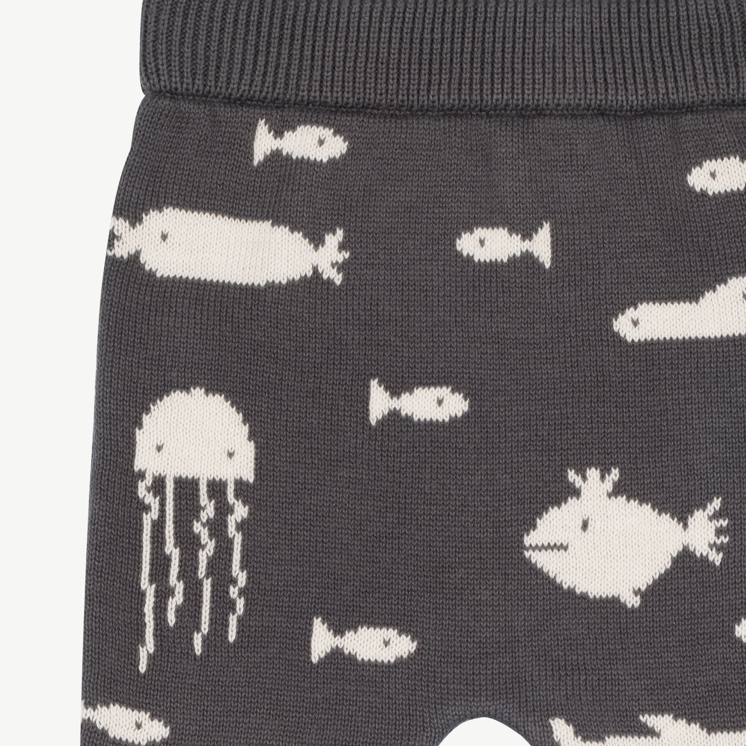 'stranger fish' raven knit pants