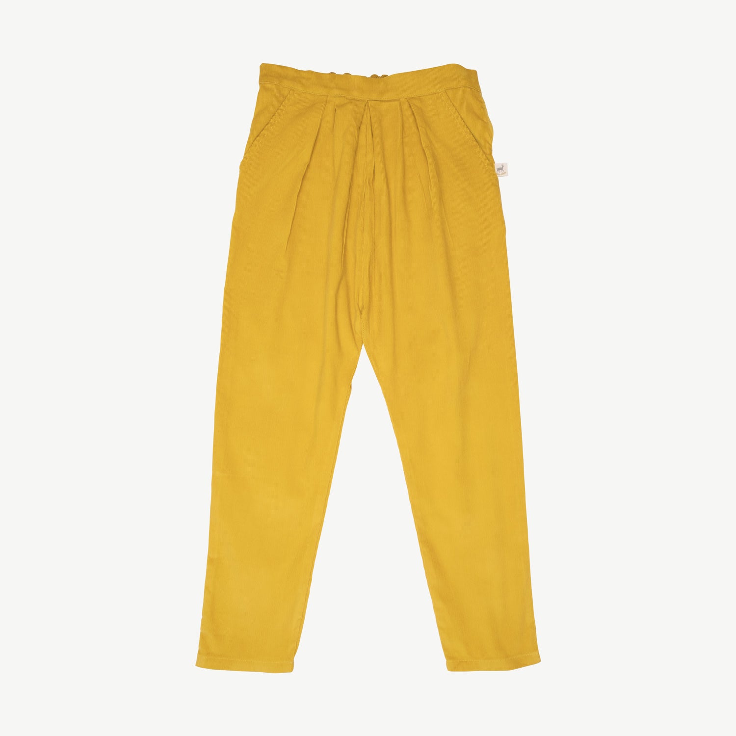 'corduroy' mustard trousers