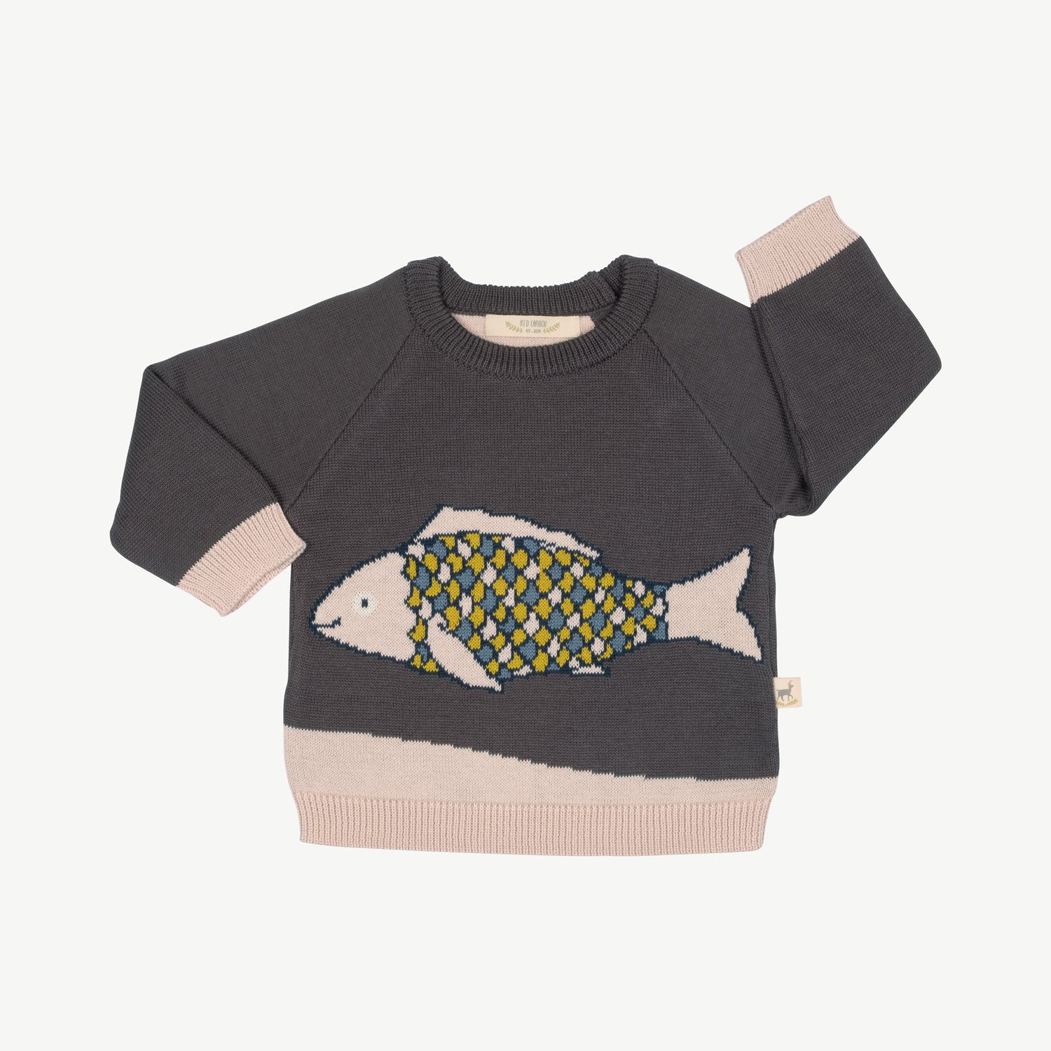 'eleanor (parrotfish)' raven knit pullover