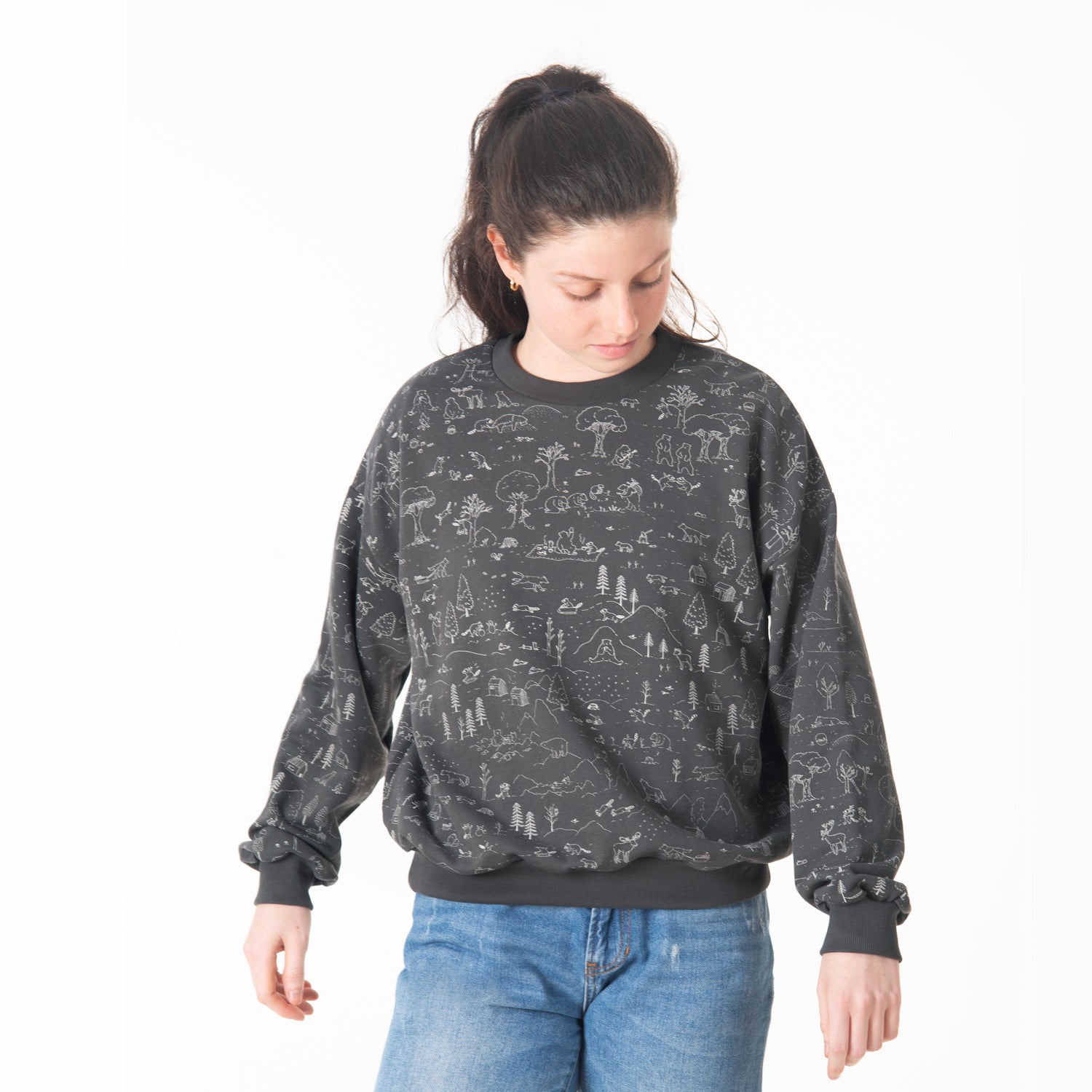 'the story' dark shadow sweatshirt