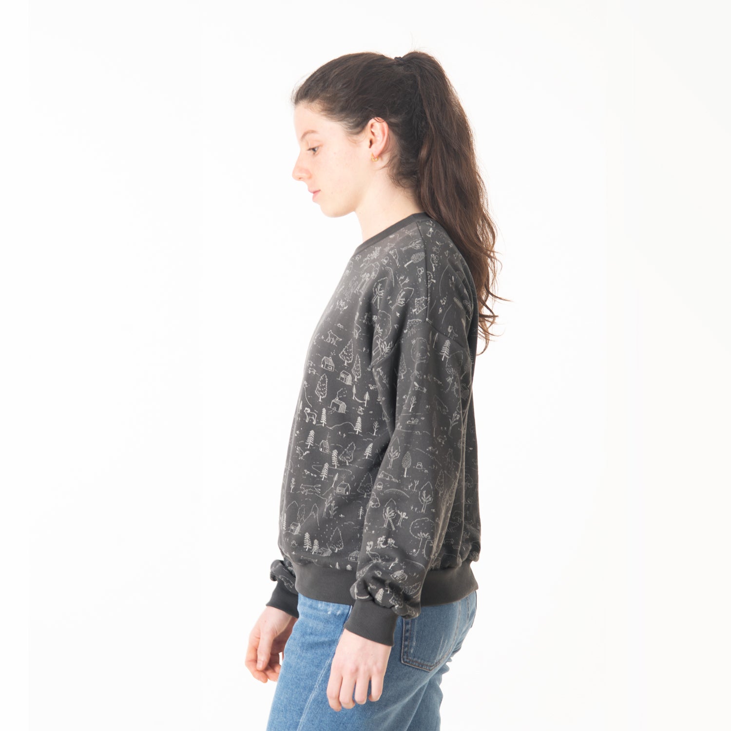 'the story' dark shadow sweatshirt
