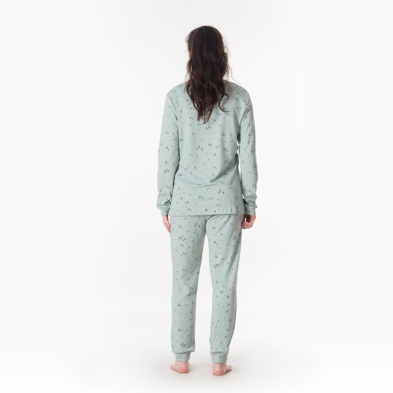 'the woods' gray mist pajamas