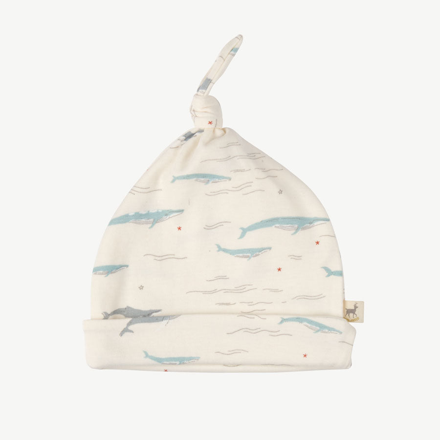 'passing whales' sea salt beanie