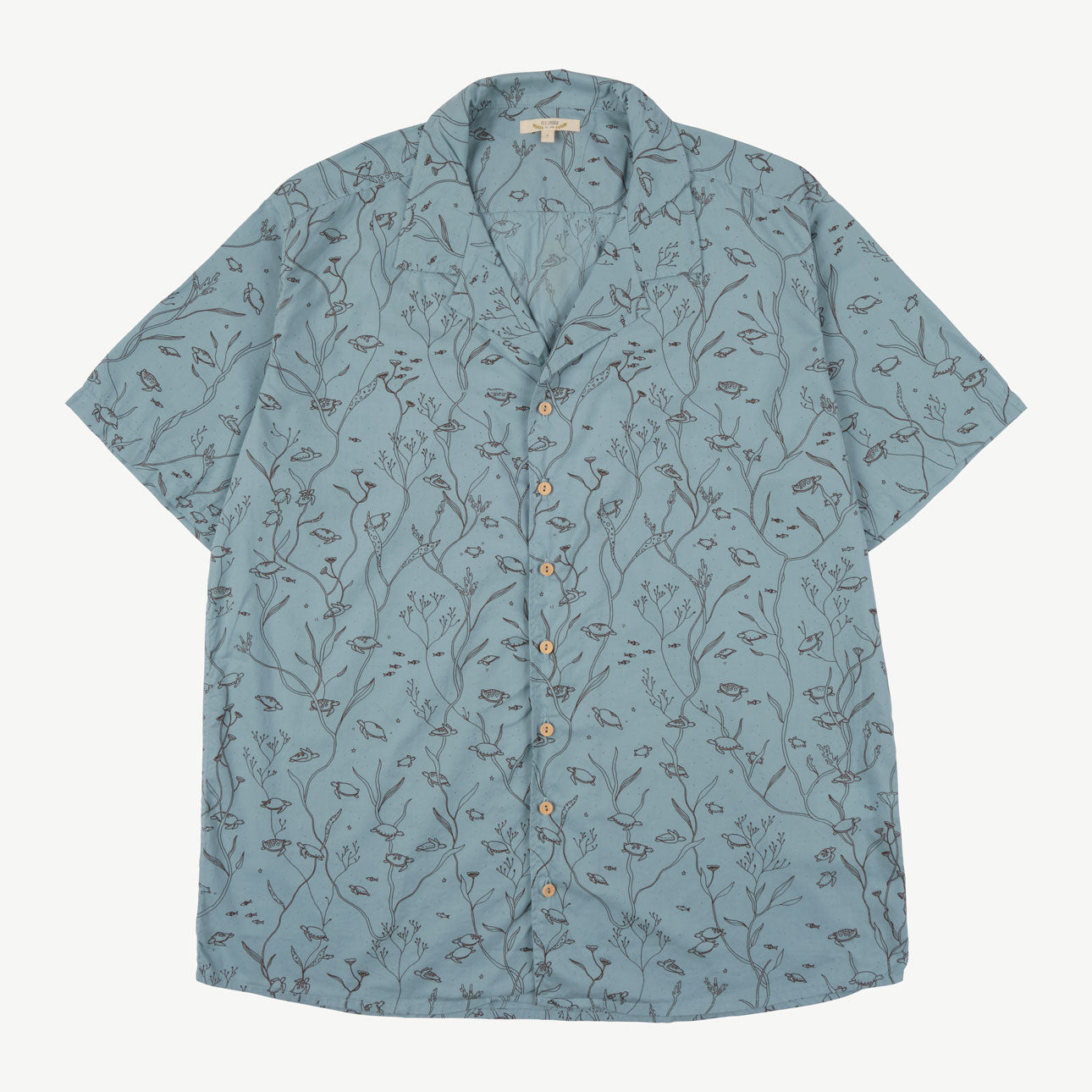 'sea turtles' arona woven shirt