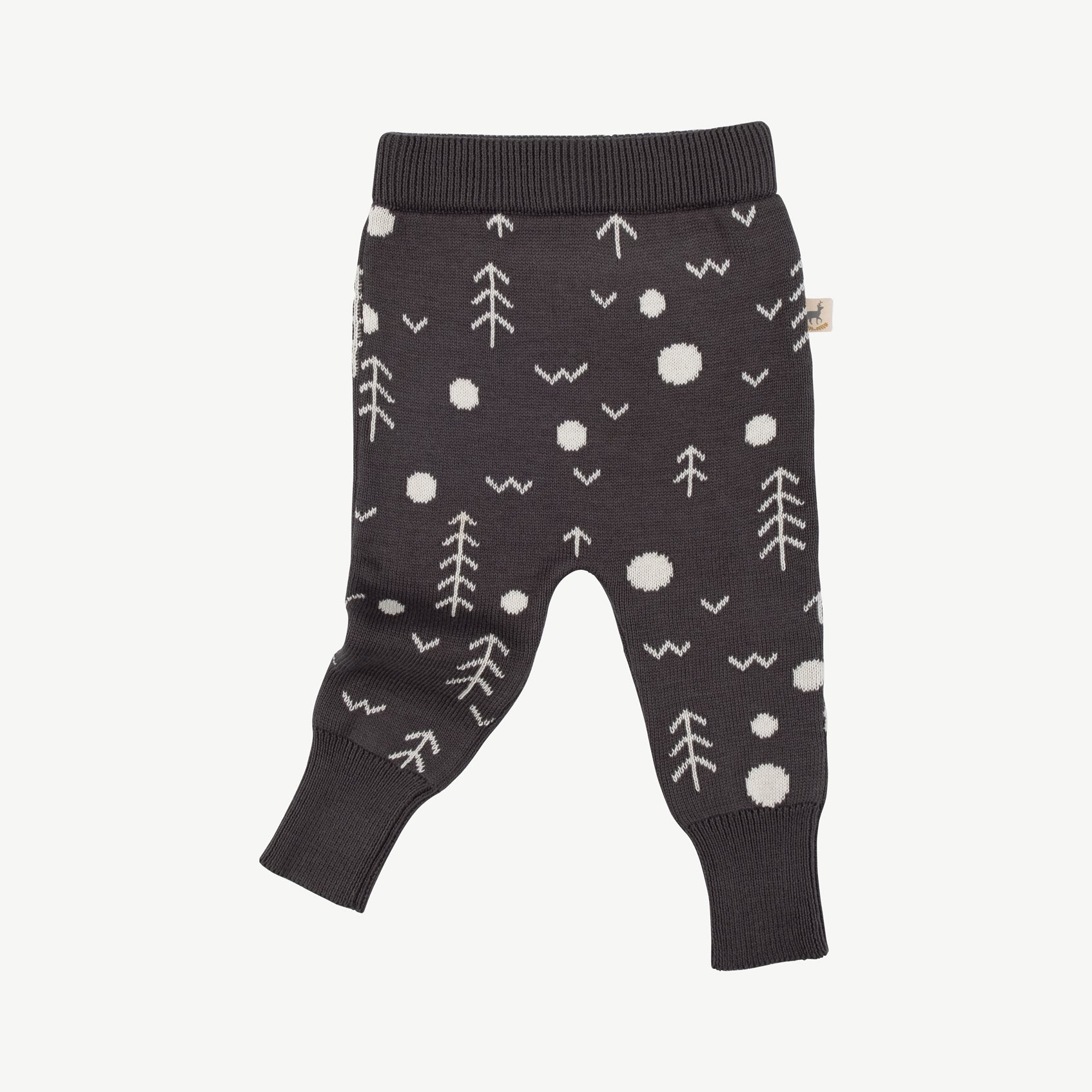 'the woods' charcoal gray knit pants