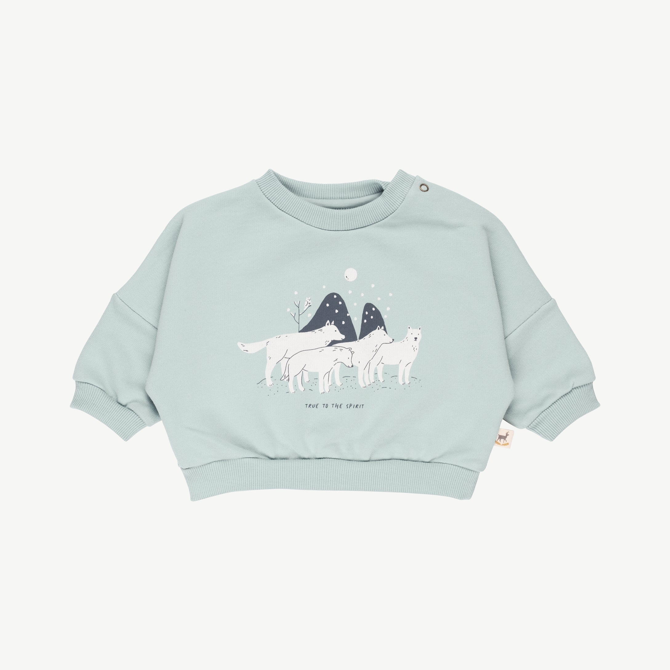 'true to the spirit' gray mist sweatshirt