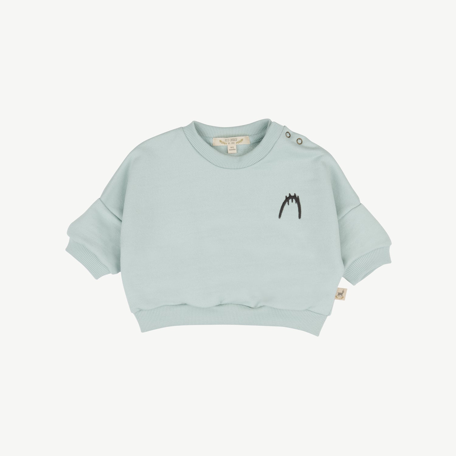 'tiny paw' gray mist sweatshirt