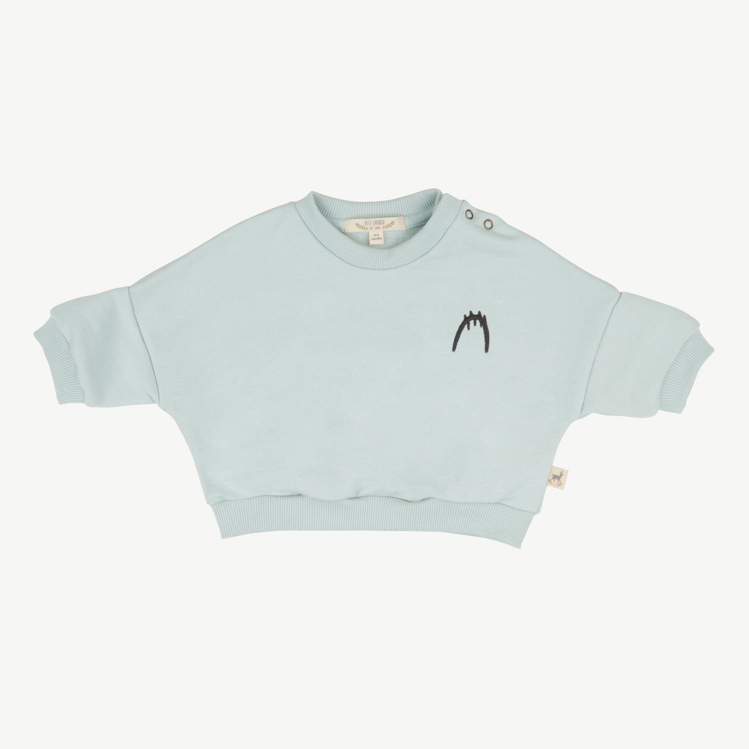 'tiny paw' gray mist sweatshirt