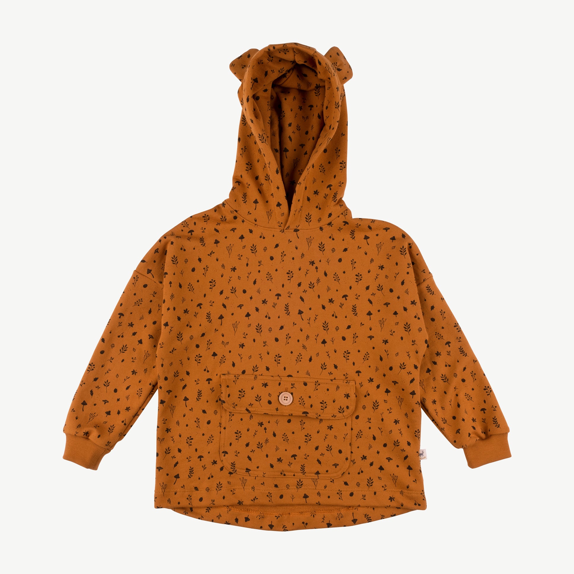 'woodland flora' sugar almond hoodie