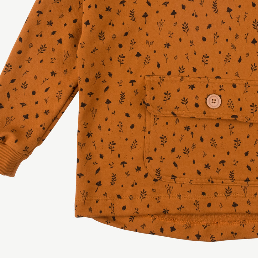 'woodland flora' sugar almond hoodie