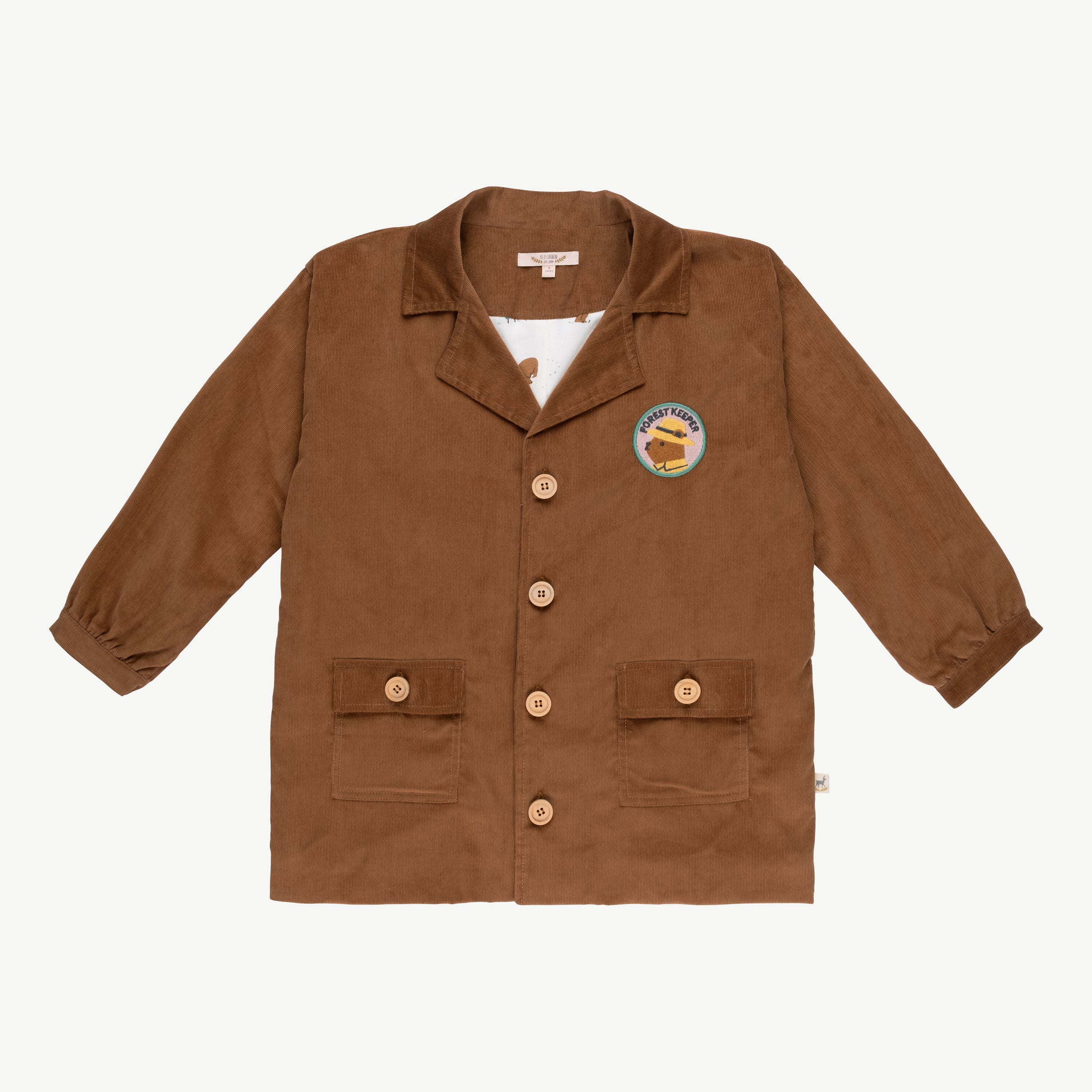 'forest keeper' tobaco brown corduroy coat