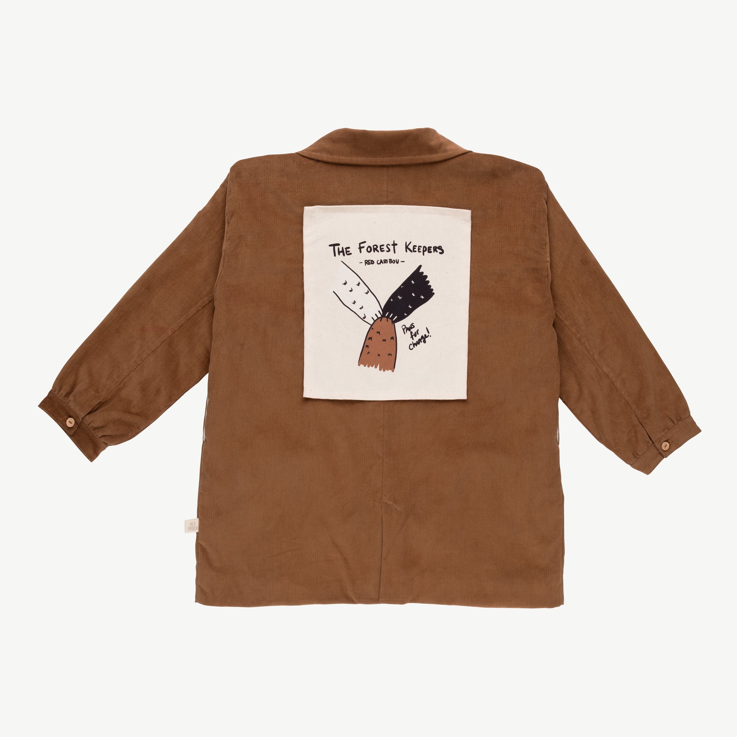 'forest keeper' tobaco brown corduroy coat