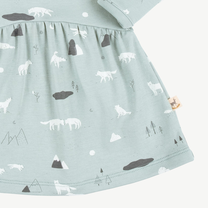 'guardian wolves' gray mist dress