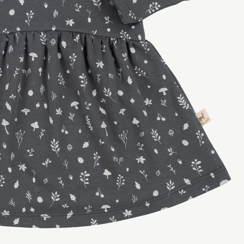 'woodland flora' dark shadow dress