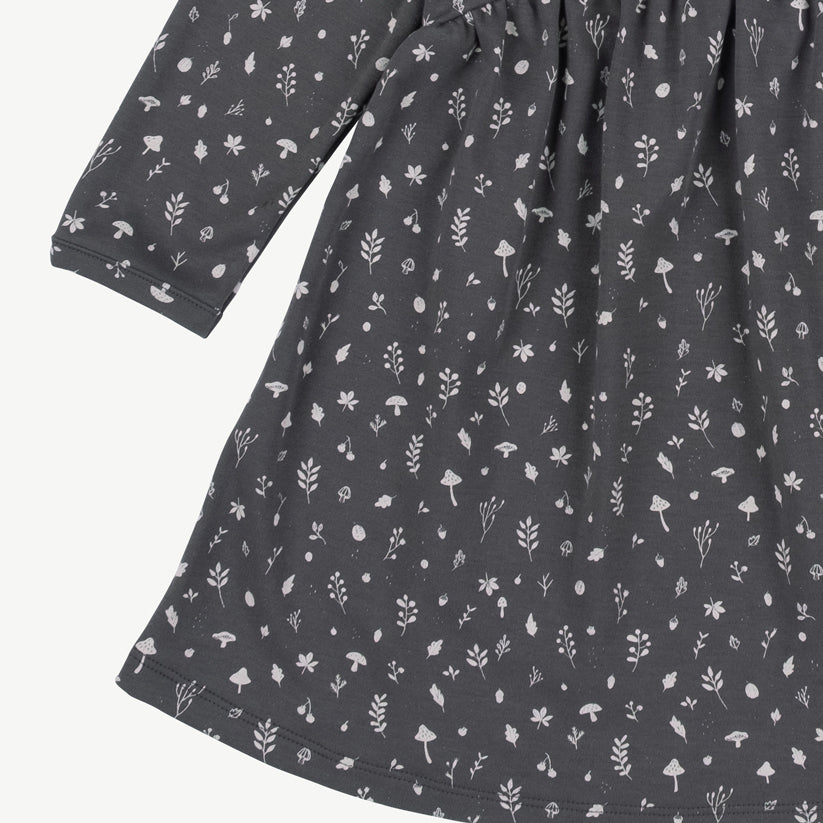 'woodland flora' dark shadow dress