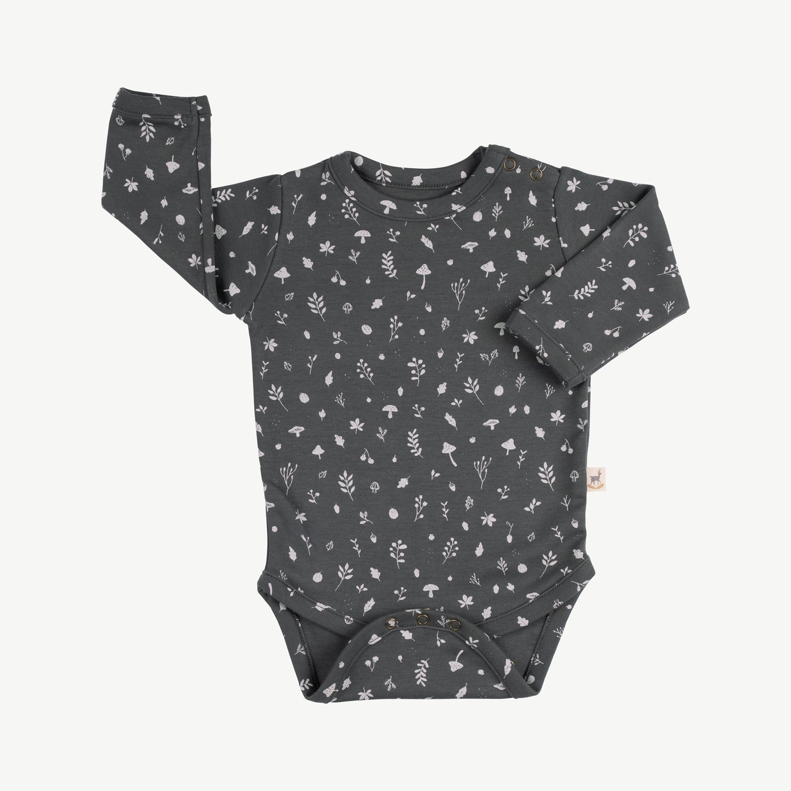 'woodland flora' dark shadow onesie