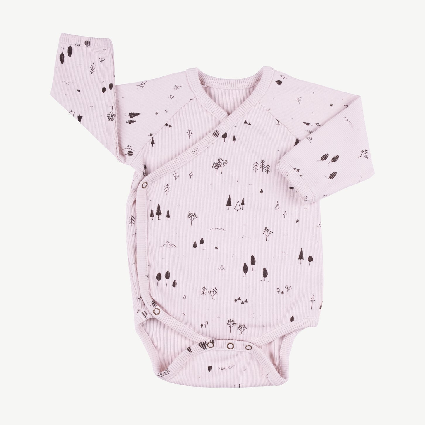 'the woods' orchid ice rib onesie