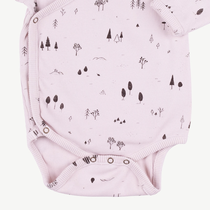'the woods' orchid ice rib onesie
