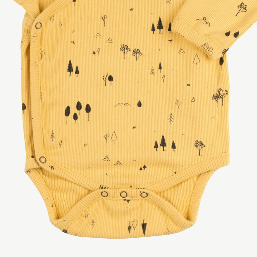 'the woods' cornsilk rib onesie
