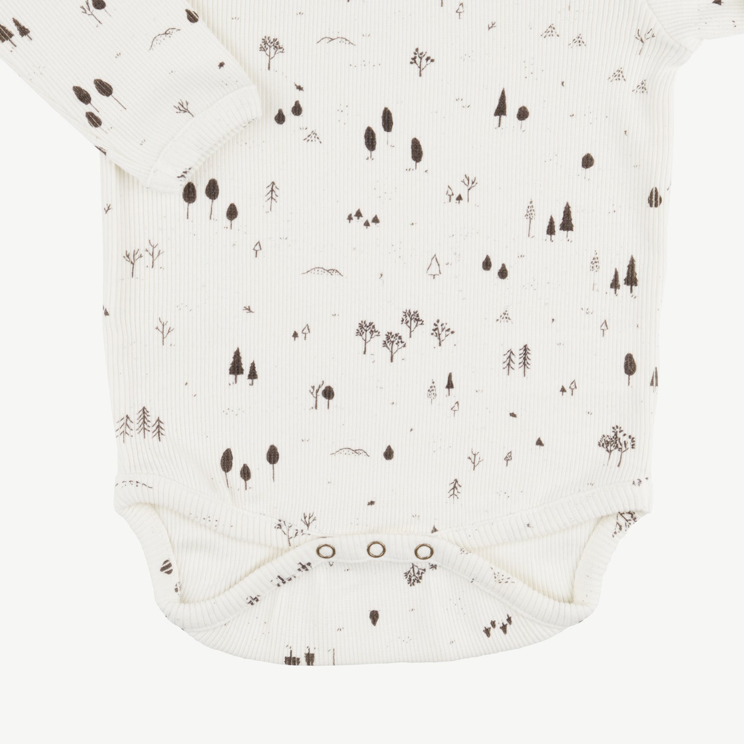 'the woods' whisper white rib onesie