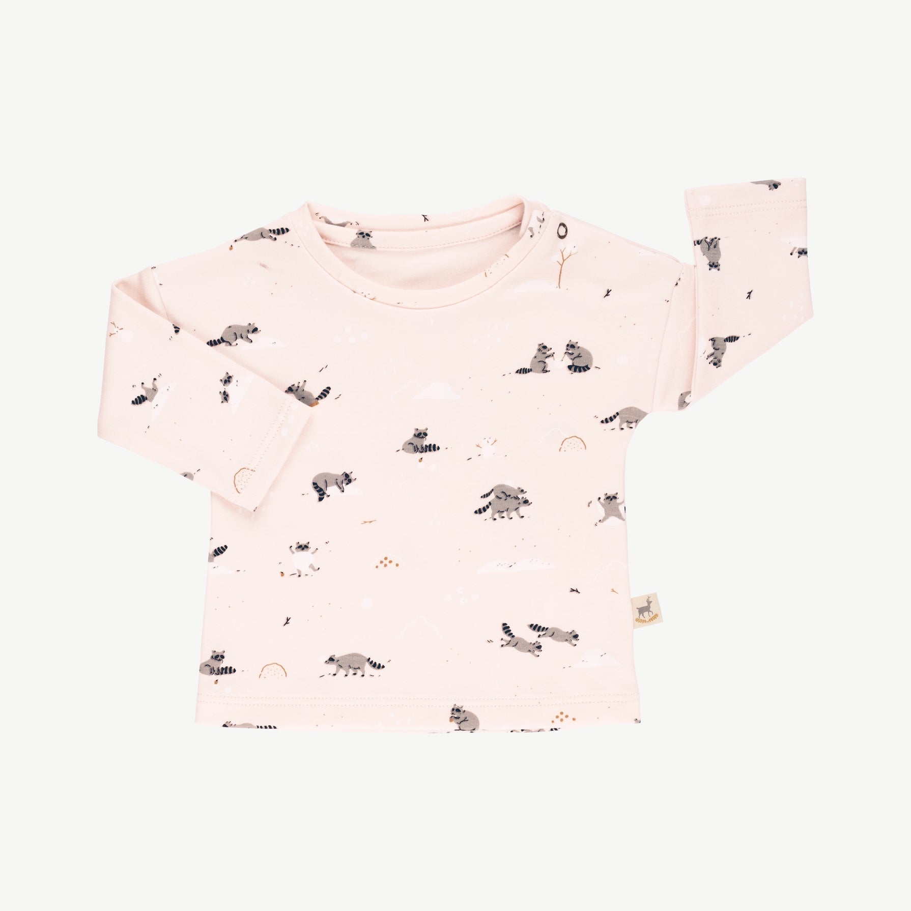 'frolicsome raccoons' pearl t-shirt