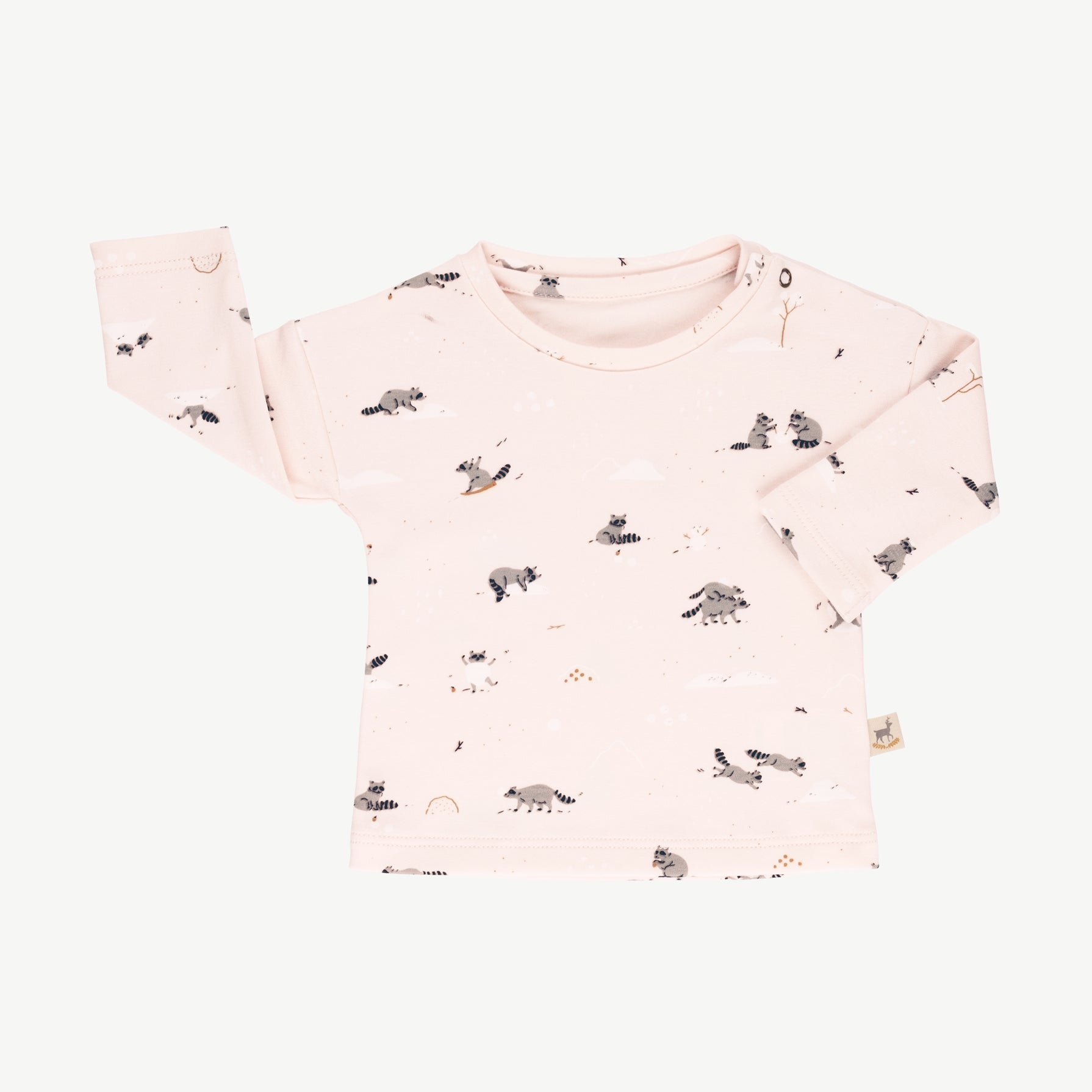 'frolicsome raccoons' pearl t-shirt