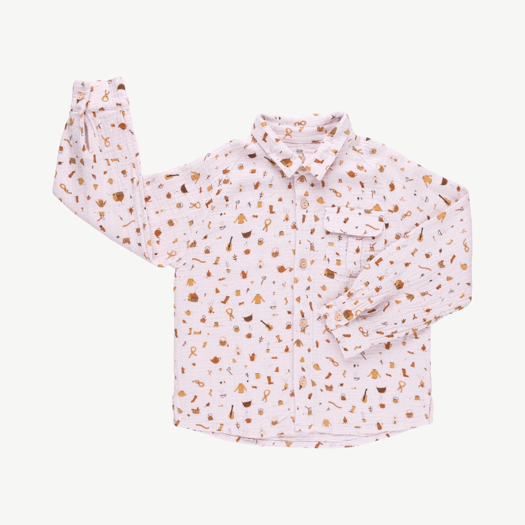 'winter essentials' orchid ice oversized shirt