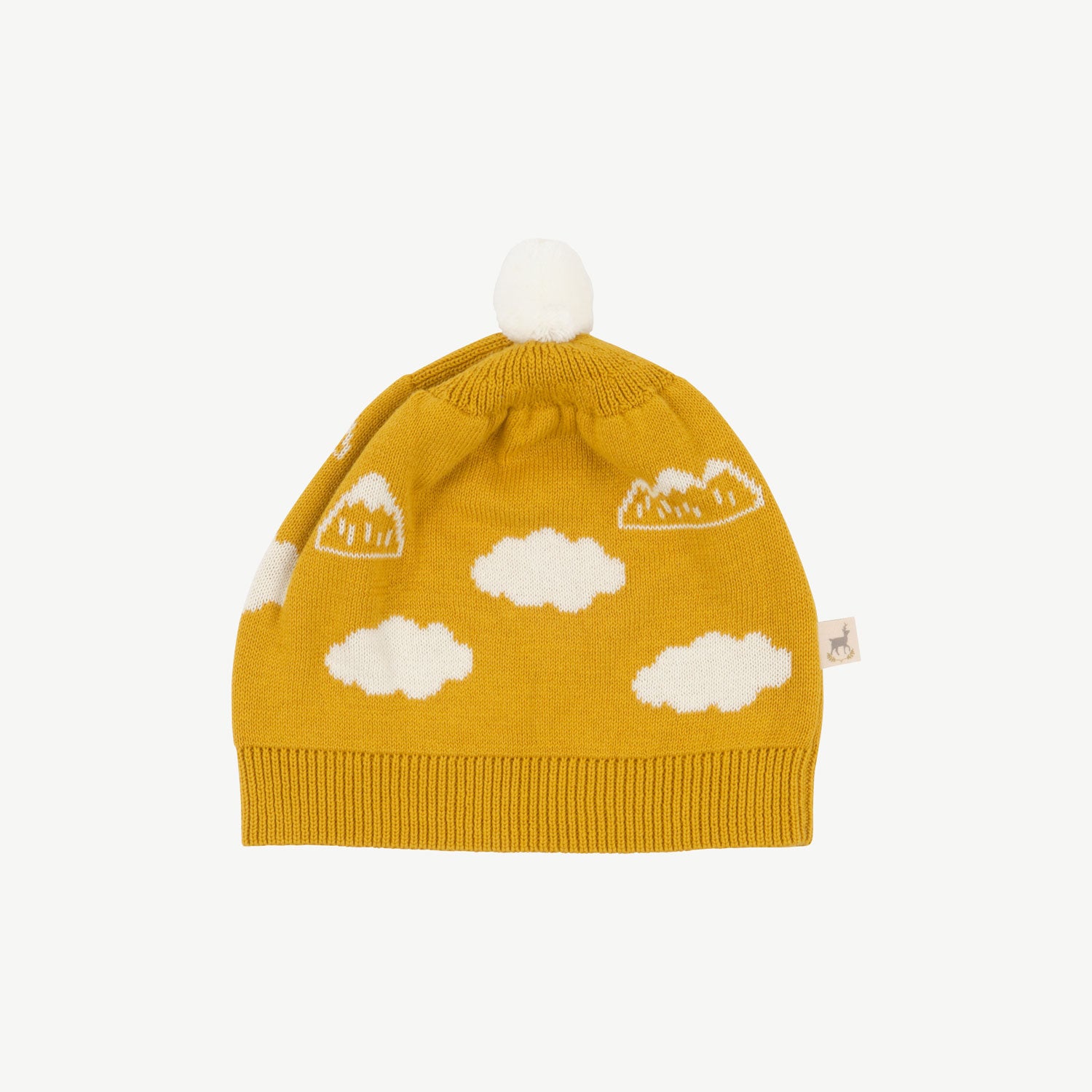 'mountain's view' nugget gold knit beanie