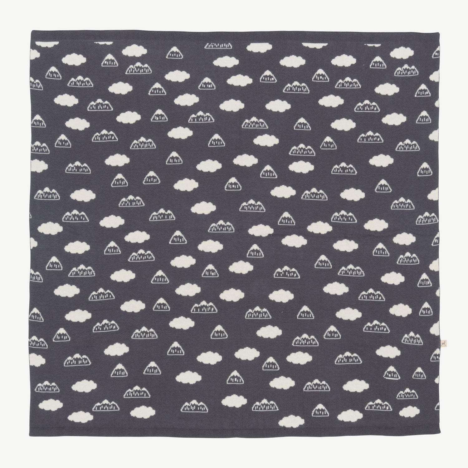 'mountain's view' charcoal gray knit blanket