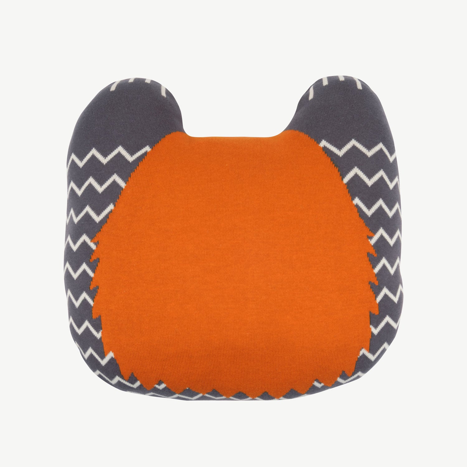 'grr panda' multi charcoal gray knit cushion
