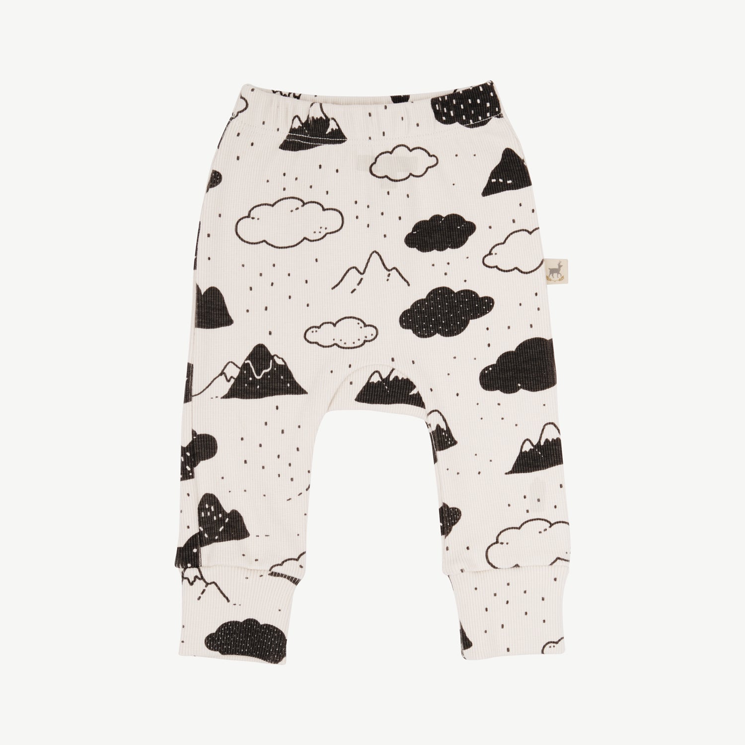 'amongst the clouds' white sand rib leggings