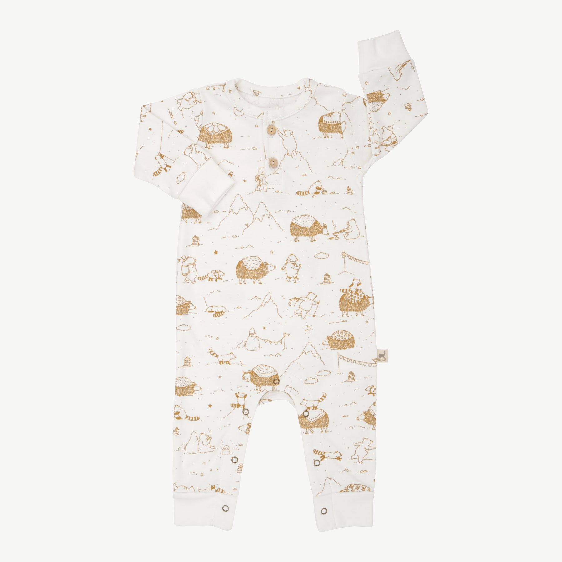 'the story' ecowhite buttons jumpsuit
