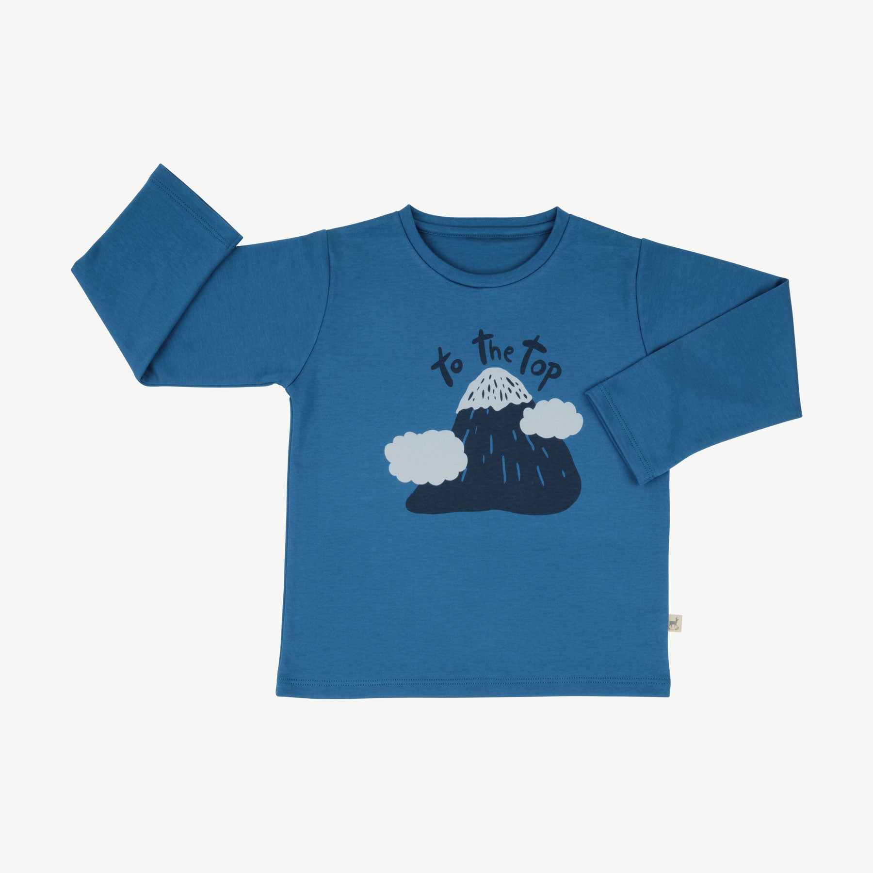 'to the top' dark blue t-shirt