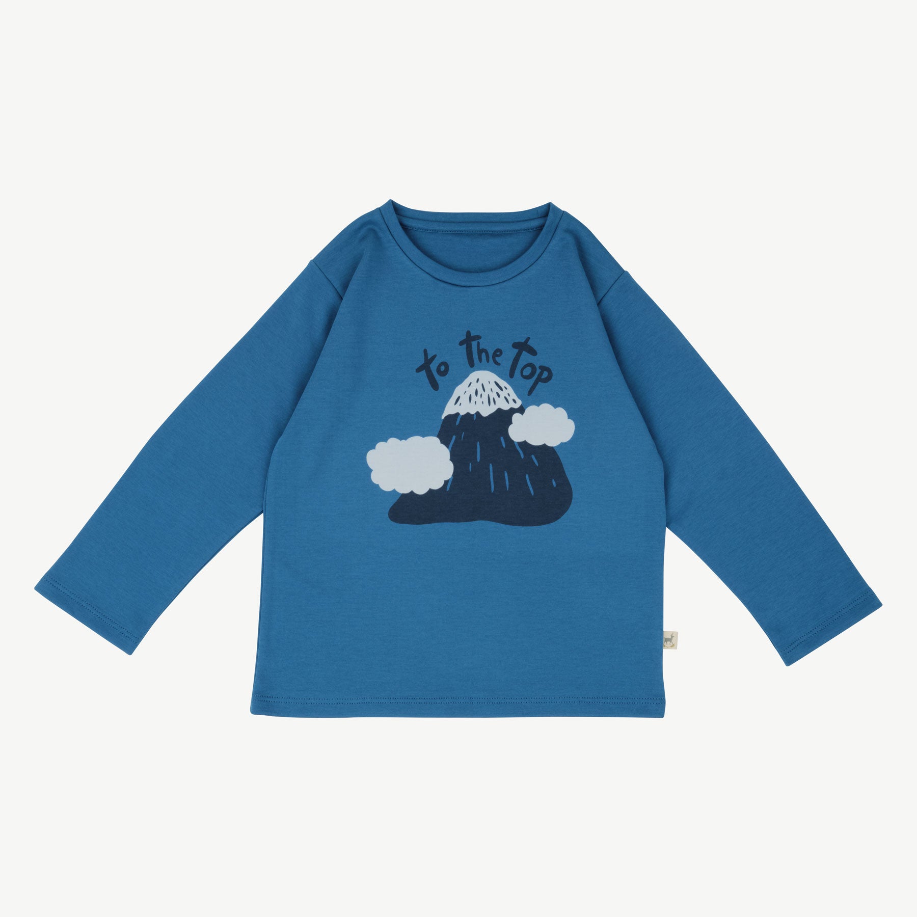 'to the top' dark blue t-shirt