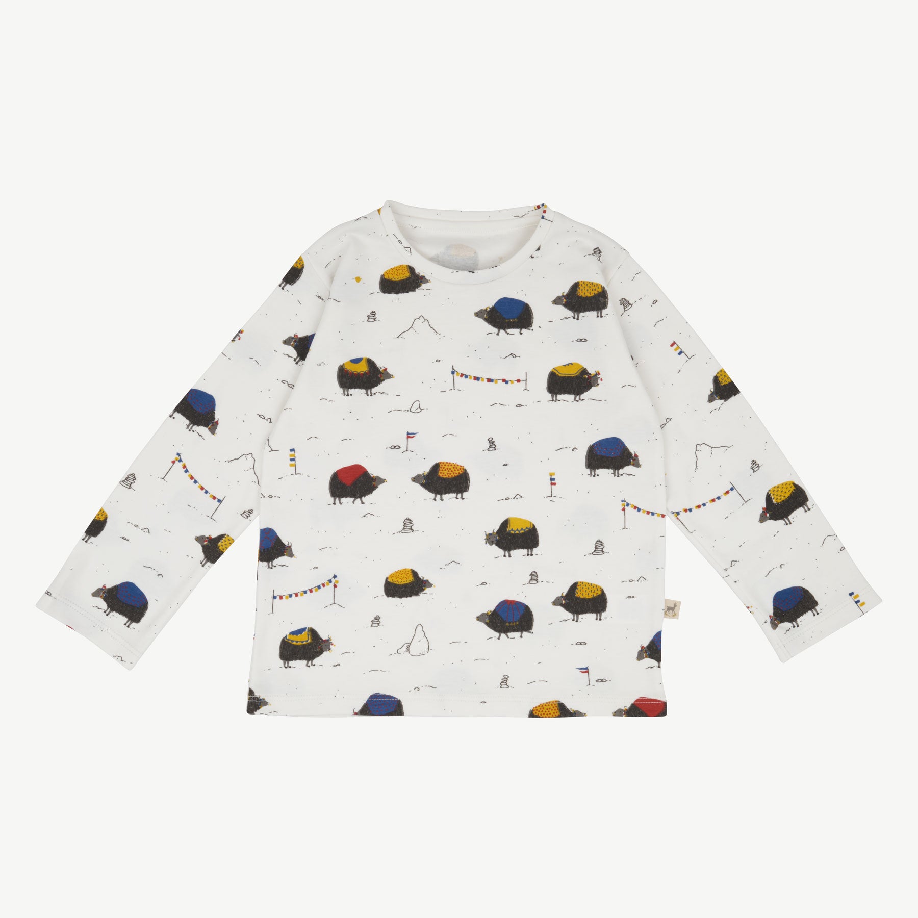 'yak's journey' ecowhite t-shirt
