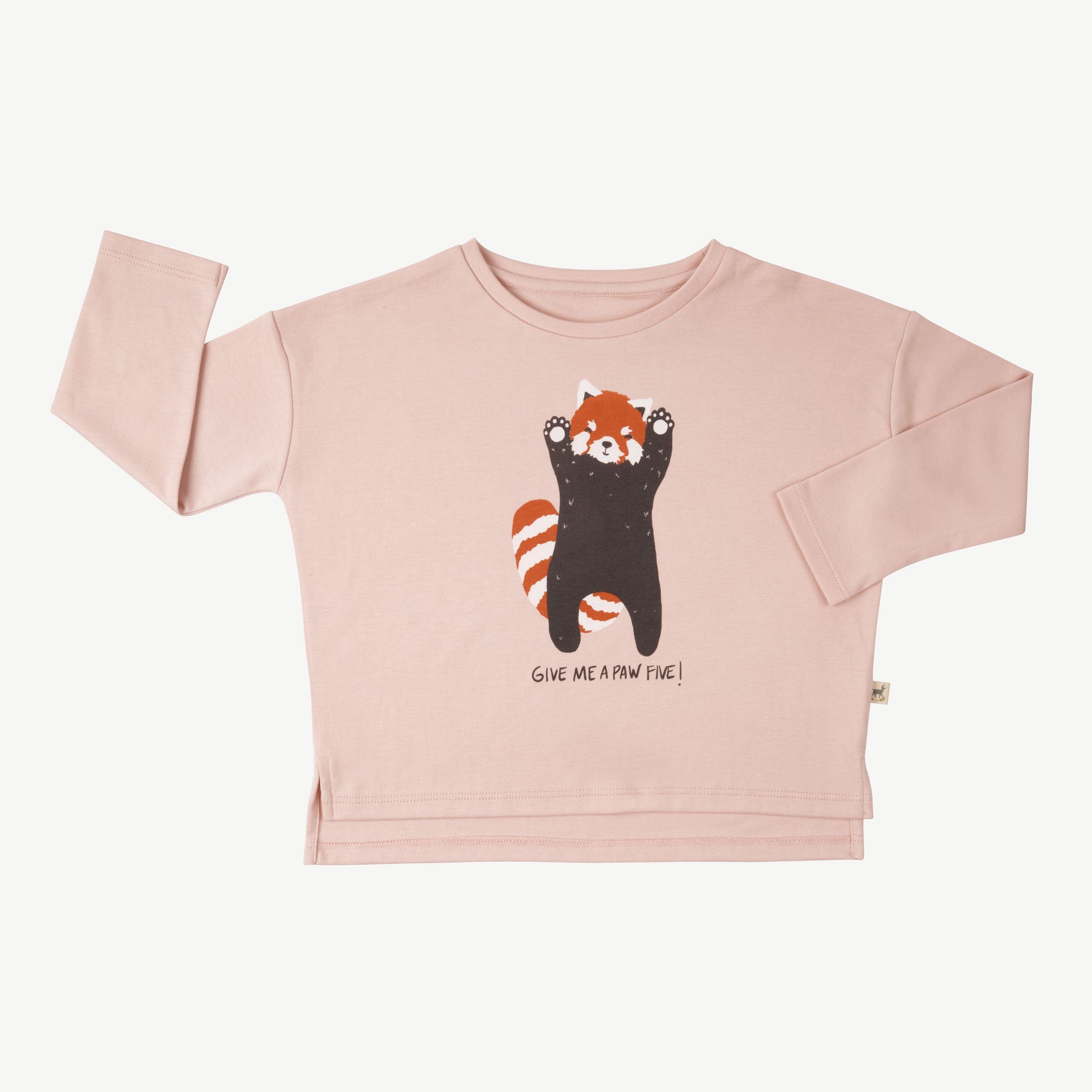 'give me a paw five' peach whip oversized t-shirt