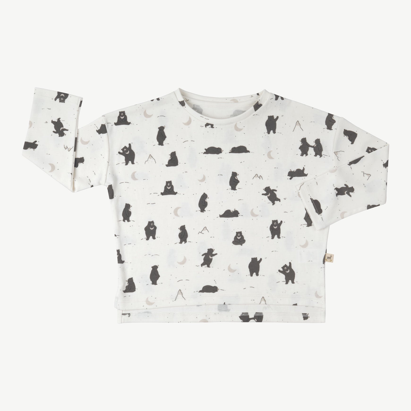 'magic moonbear' ecowhite oversized t-shirt