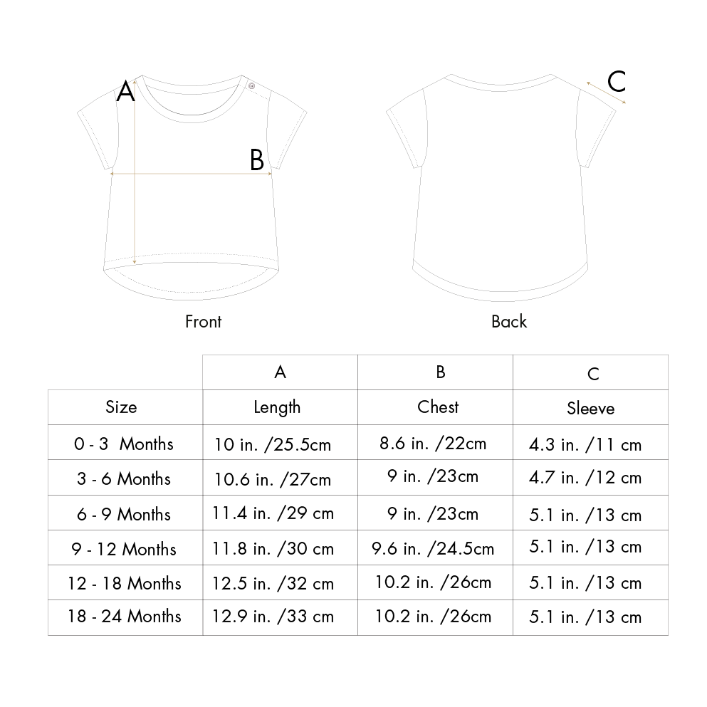 'my sunshine' bamboo teardrop t-shirt