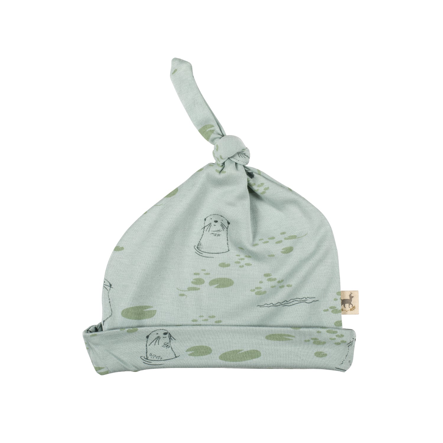 Knotted Beanie - Pond Otter Blue Glass