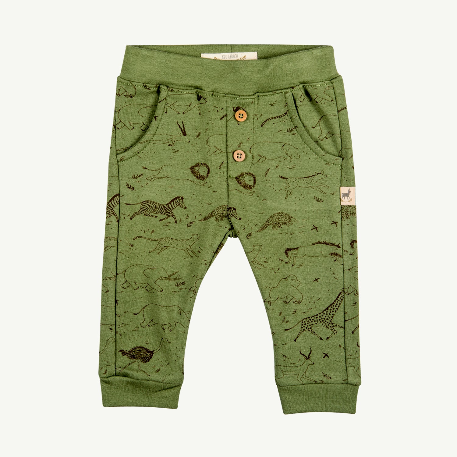 'the story' vineyard green buttons pants