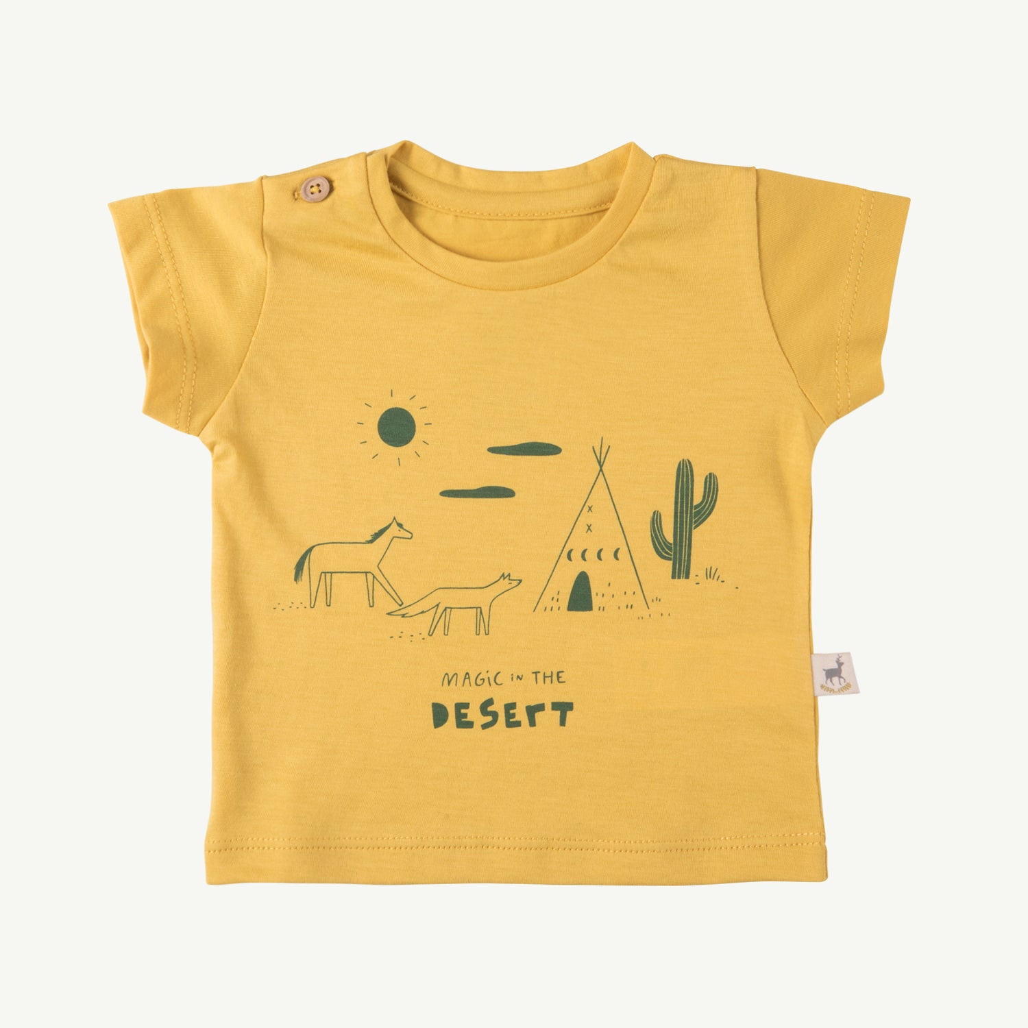 'magic in the desert' bamboo round neck t-shirt
